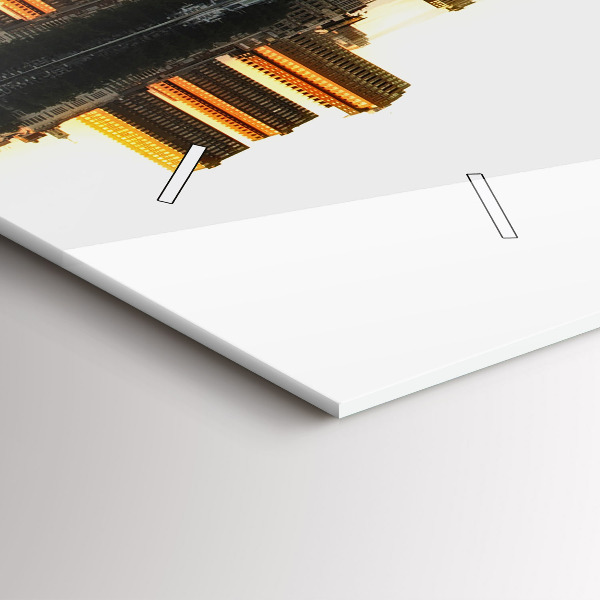 Zegar poziomy Miasto nad rzeką