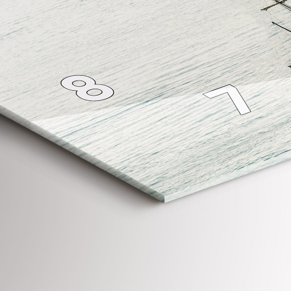 Zegar poziomy Żaglowiec w Dubrowniku