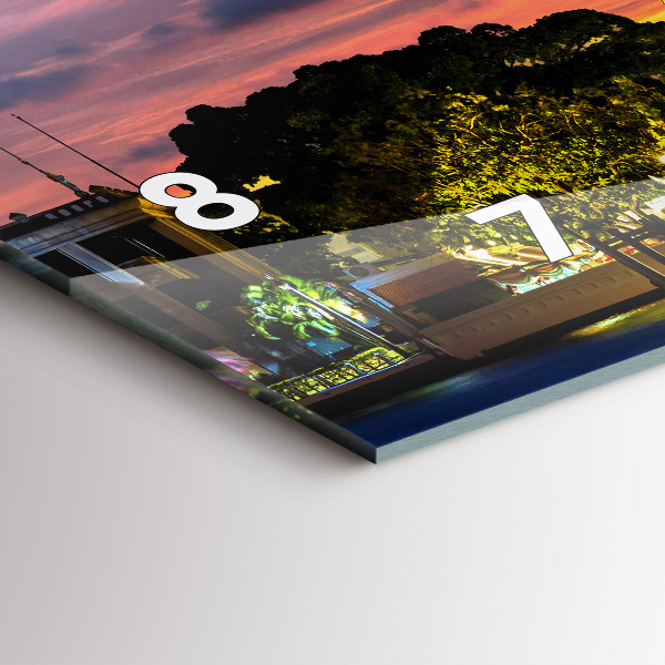 Zegar ścienny poziomy Świątynia w Bangkoku