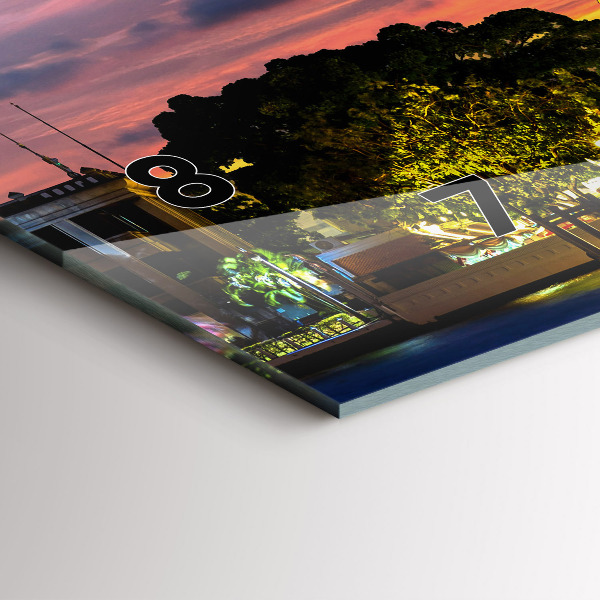 Zegar ścienny poziomy Świątynia w Bangkoku