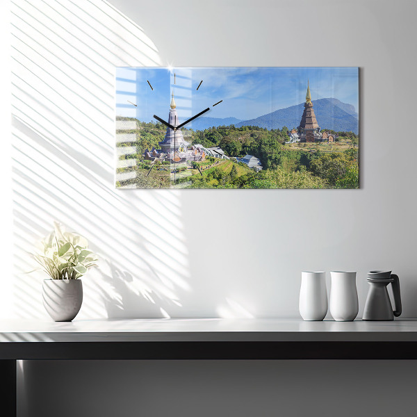 Zegar ścienny poziomy Park narodowy Chiang mai