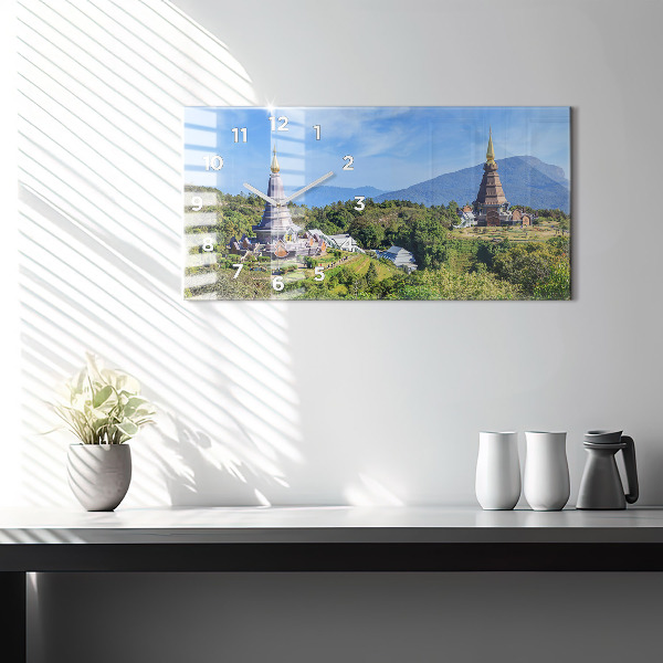 Zegar ścienny poziomy Park narodowy Chiang mai