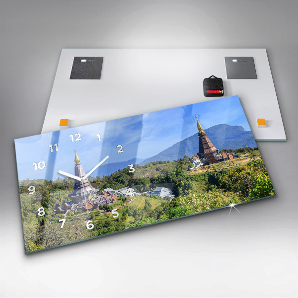 Zegar ścienny poziomy Park narodowy Chiang mai