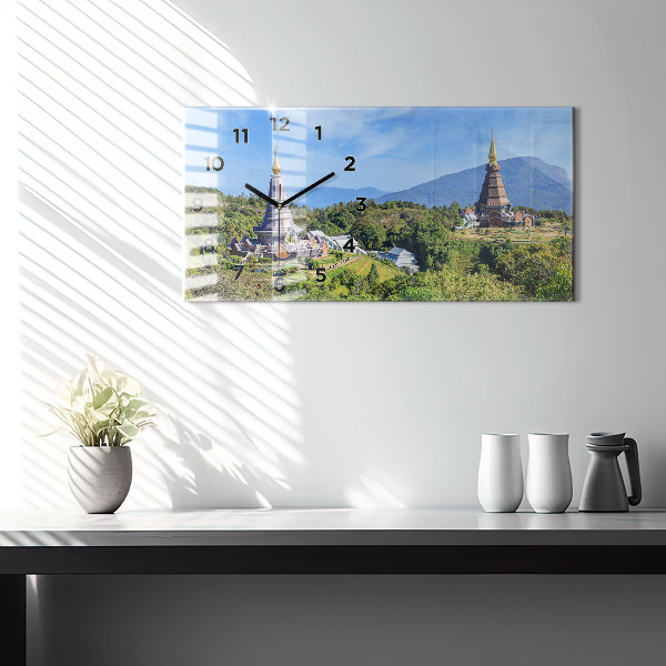 Zegar ścienny poziomy Park narodowy Chiang mai