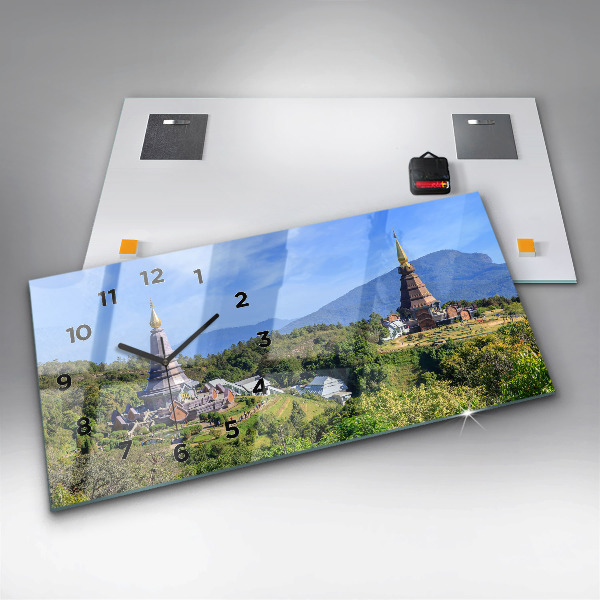 Zegar ścienny poziomy Park narodowy Chiang mai