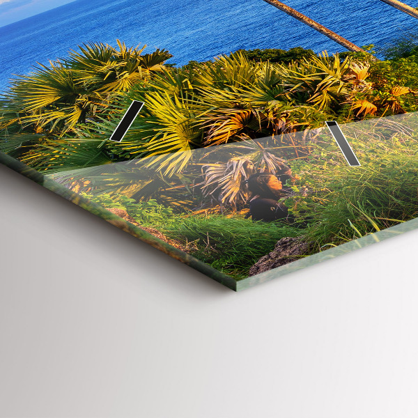 Zegar ścienny poziomy Phuket w Tajlandii