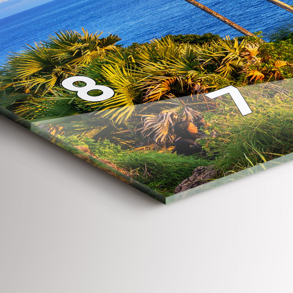 Zegar ścienny poziomy Phuket w Tajlandii