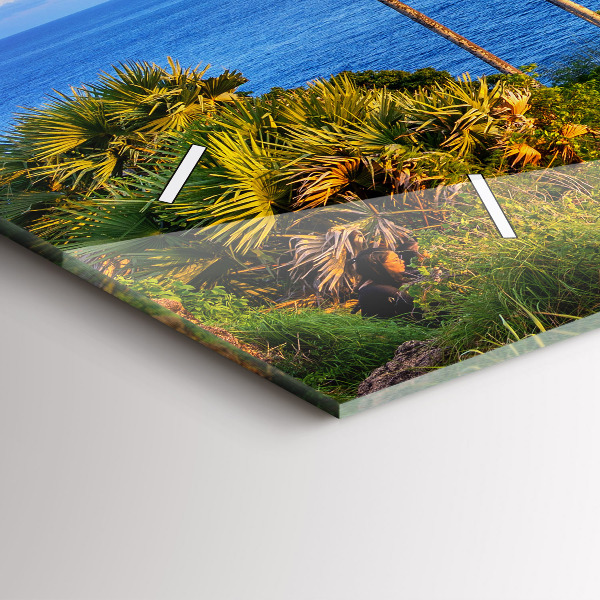 Zegar ścienny poziomy Phuket w Tajlandii