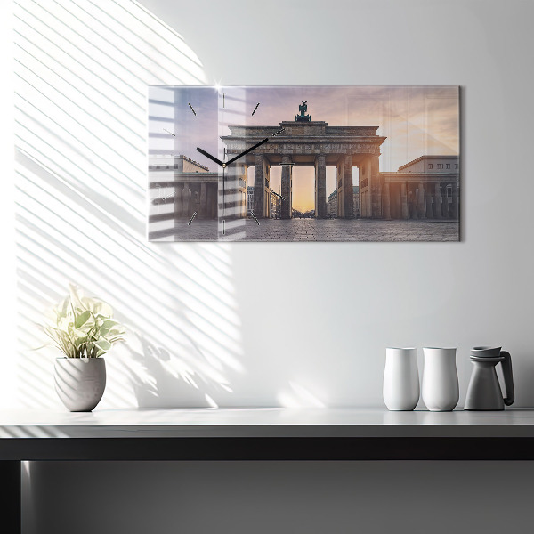 Zegar ścienny poziomy Brama Brandenburska