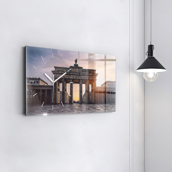 Zegar ścienny poziomy Brama Brandenburska