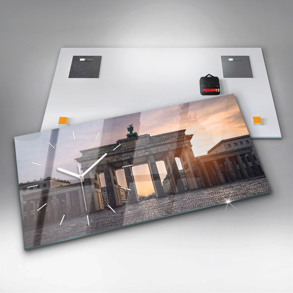 Zegar ścienny poziomy Brama Brandenburska