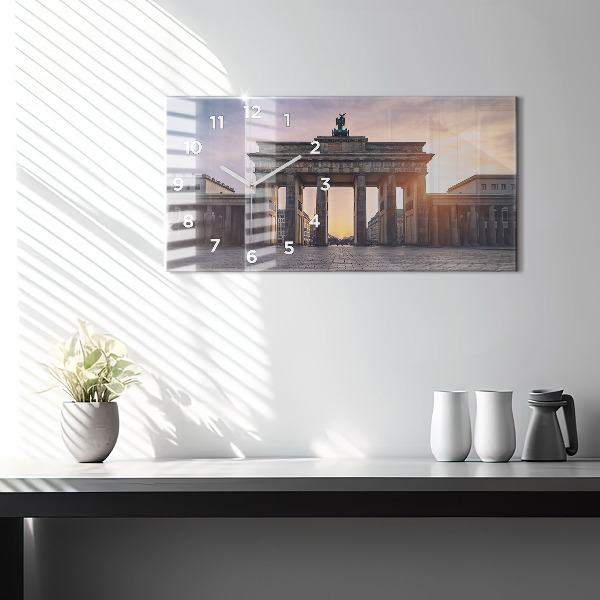 Zegar ścienny poziomy Brama Brandenburska