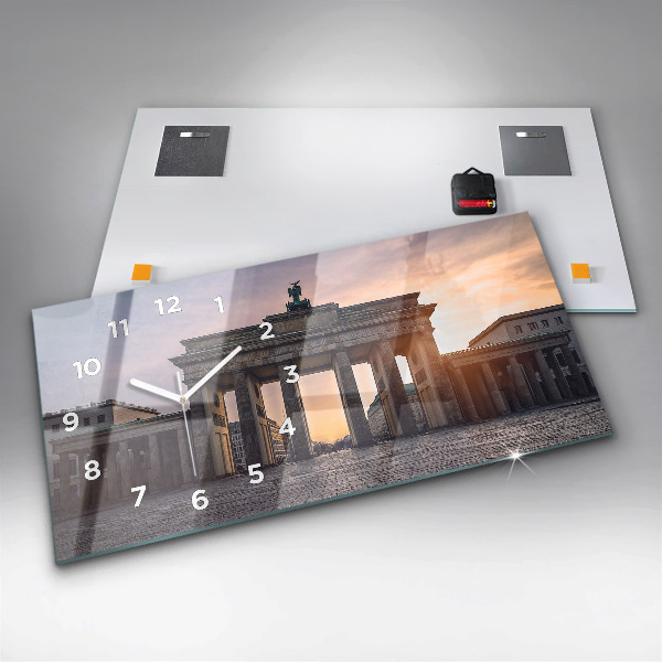 Zegar ścienny poziomy Brama Brandenburska
