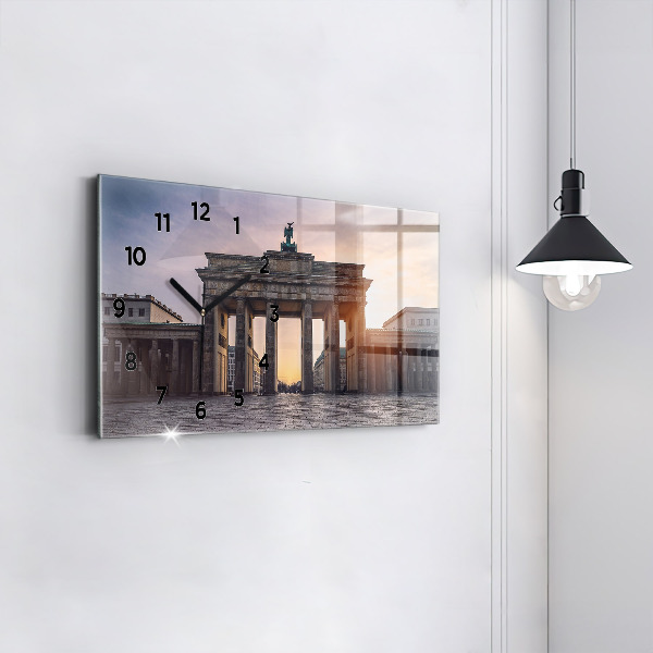 Zegar ścienny poziomy Brama Brandenburska
