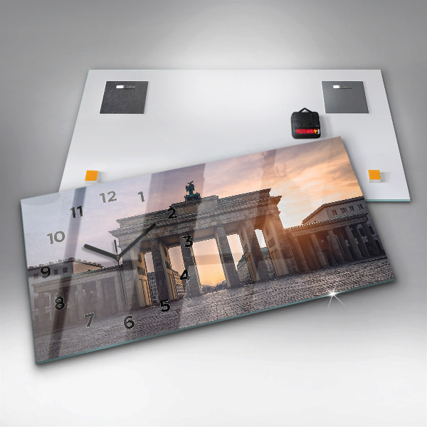 Zegar ścienny poziomy Brama Brandenburska