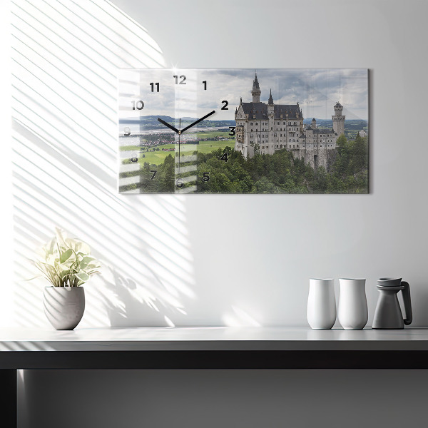 Zegar ścienny poziomy Zamek w Neuschwanstein