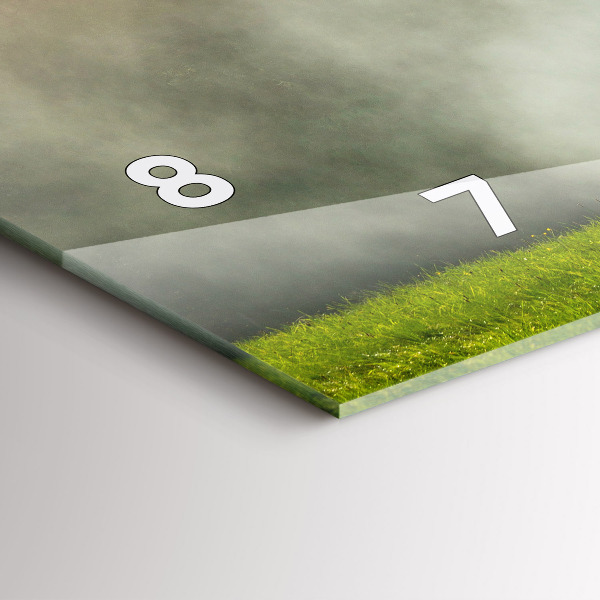 Zegar szklany poziomy Krajobraz gór