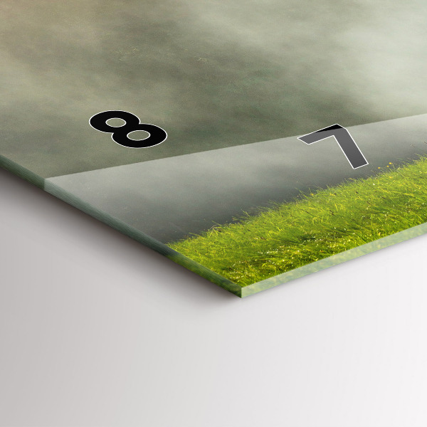 Zegar szklany poziomy Krajobraz gór