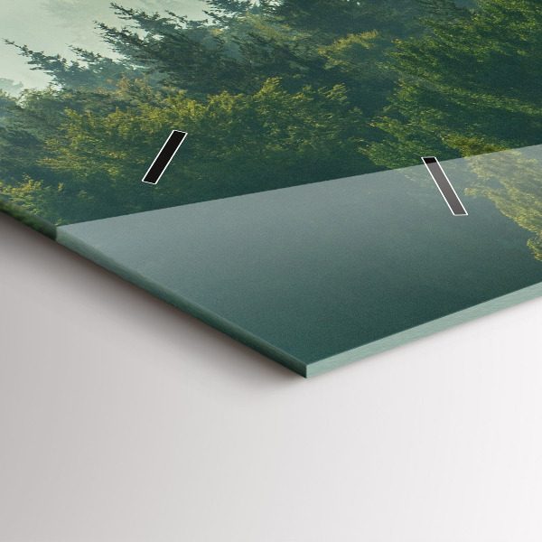 Zegar ścienny poziomy Wschód słońca Beskidy