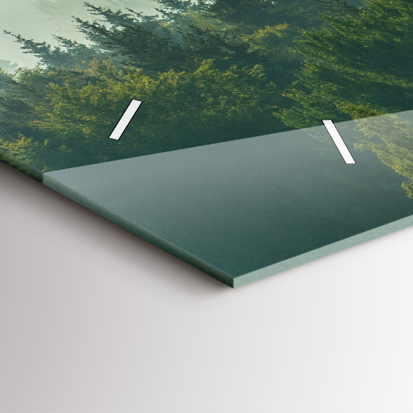 Zegar ścienny poziomy Wschód słońca Beskidy