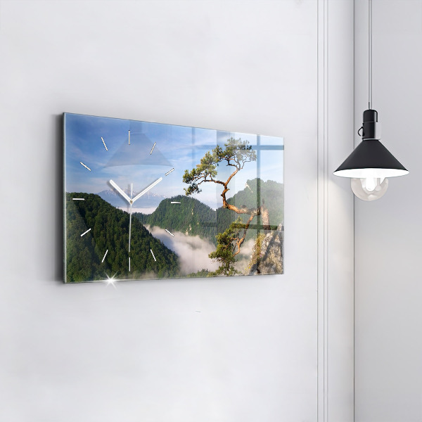 Zegar szklany poziomy Sokolica Wierch w Pieninach