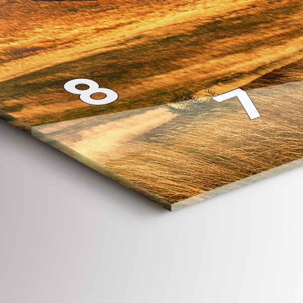 Zegar szklany poziomy Krajobraz gór jesienią