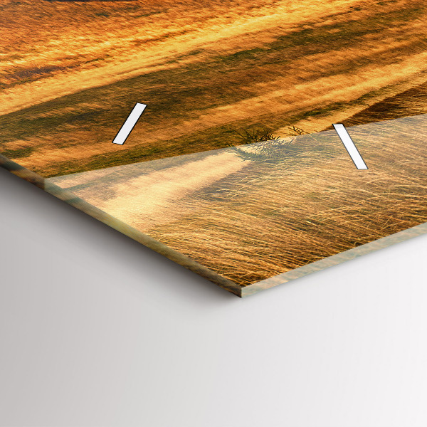 Zegar szklany poziomy Krajobraz gór jesienią