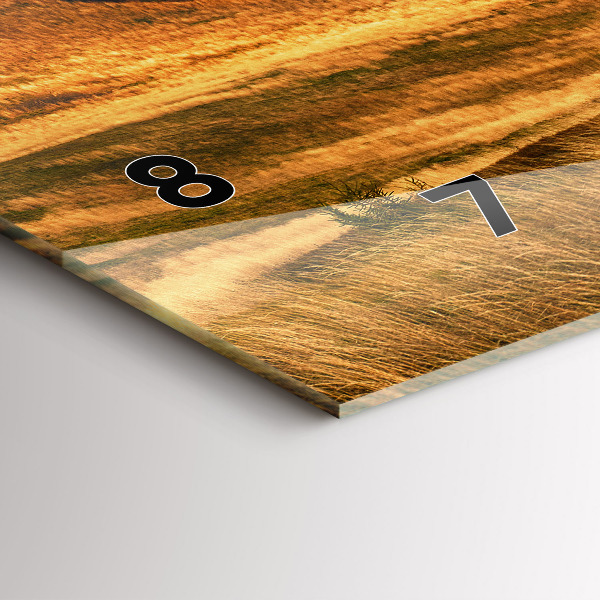 Zegar szklany poziomy Krajobraz gór jesienią