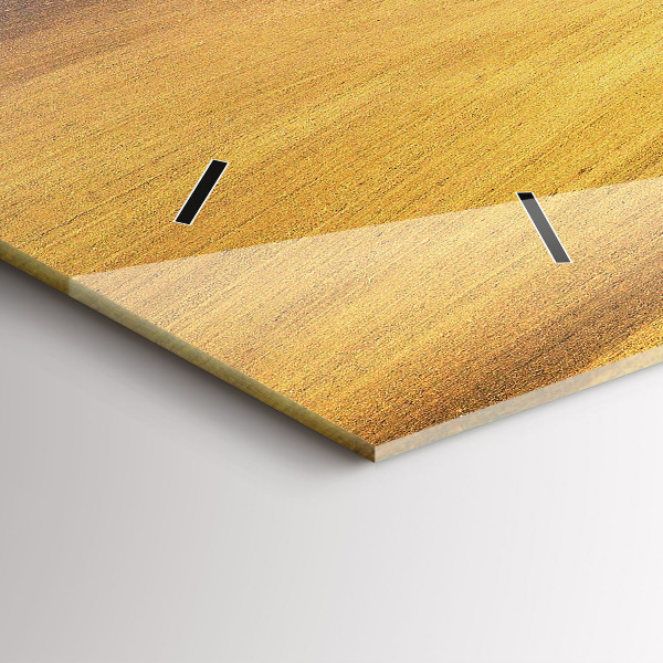 Zegar ścienny poziomy Morawy wiejski Krajobraz