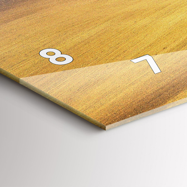 Zegar ścienny poziomy Morawy wiejski Krajobraz