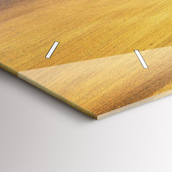 Zegar ścienny poziomy Morawy wiejski Krajobraz