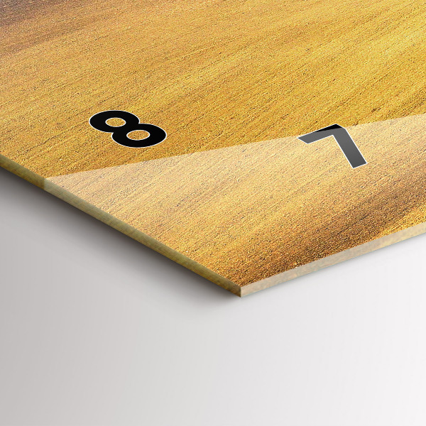 Zegar ścienny poziomy Morawy wiejski Krajobraz