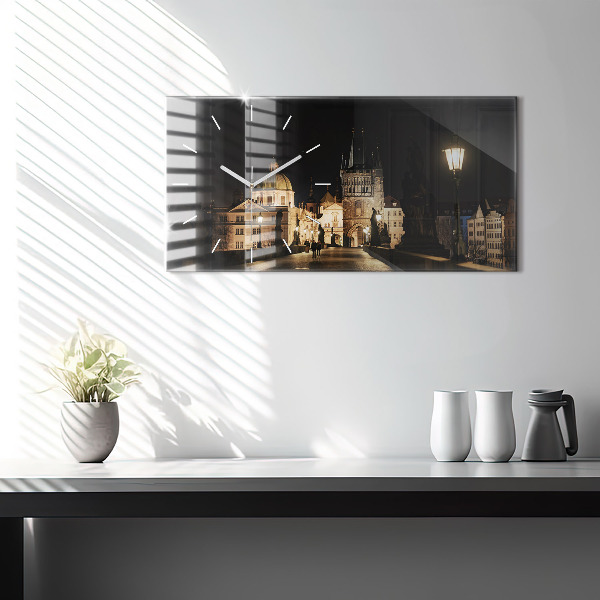 Zegar szklany poziomy Most Karola w Pradze