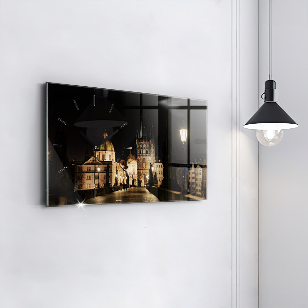 Zegar szklany poziomy Most Karola w Pradze