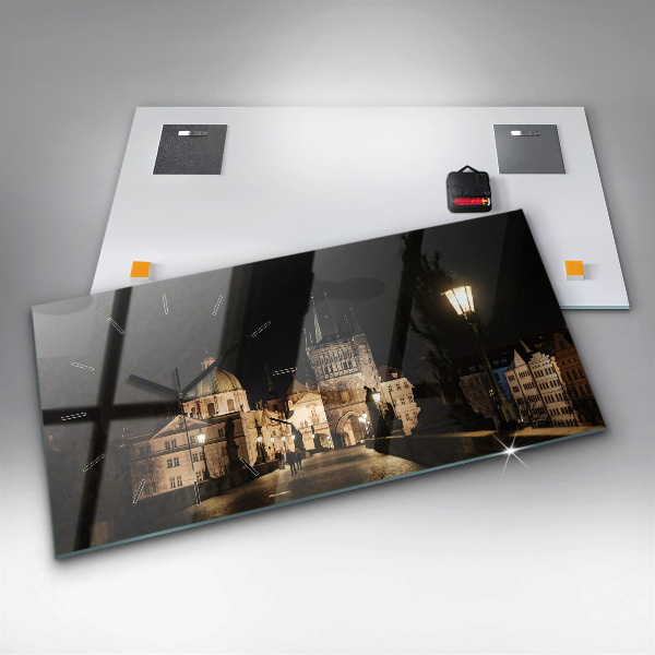 Zegar szklany poziomy Most Karola w Pradze