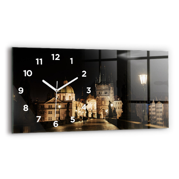 Zegar szklany poziomy Most Karola w Pradze