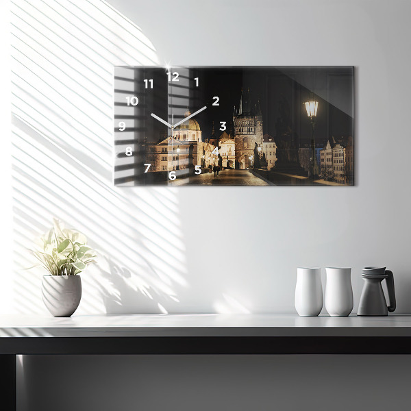 Zegar szklany poziomy Most Karola w Pradze