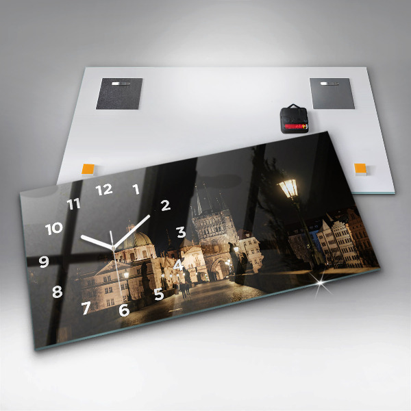 Zegar szklany poziomy Most Karola w Pradze