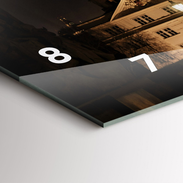 Zegar szklany poziomy Most Karola w Pradze