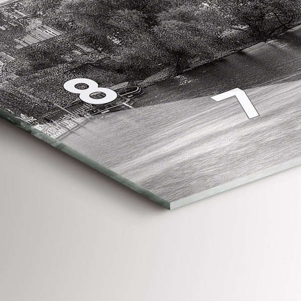 Zegar ścienny poziomy Widok na Most Karola Praga