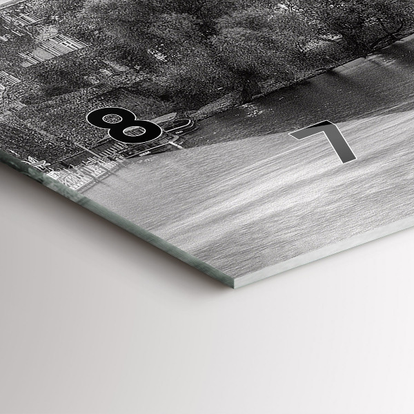 Zegar ścienny poziomy Widok na Most Karola Praga