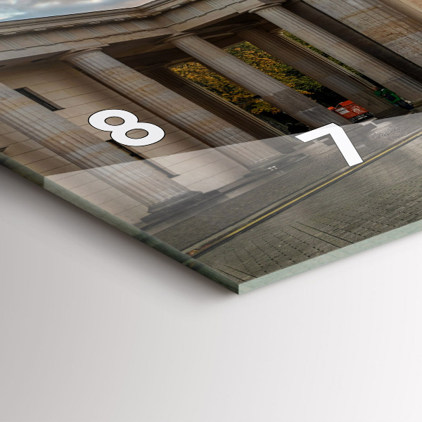 Zegar ścienny poziomy Brama Brandenburska w Berlinie