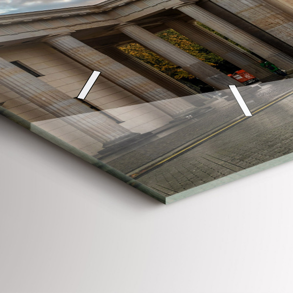 Zegar ścienny poziomy Brama Brandenburska w Berlinie