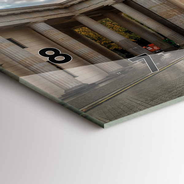 Zegar ścienny poziomy Brama Brandenburska w Berlinie