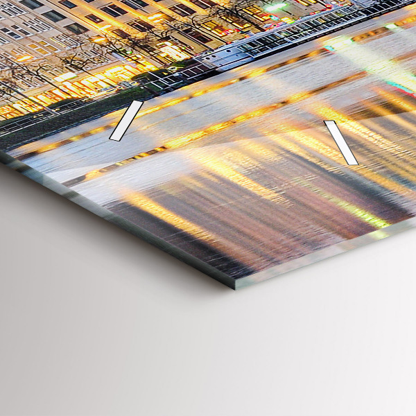 Zegar ścienny poziomy Alster w Hamburgu