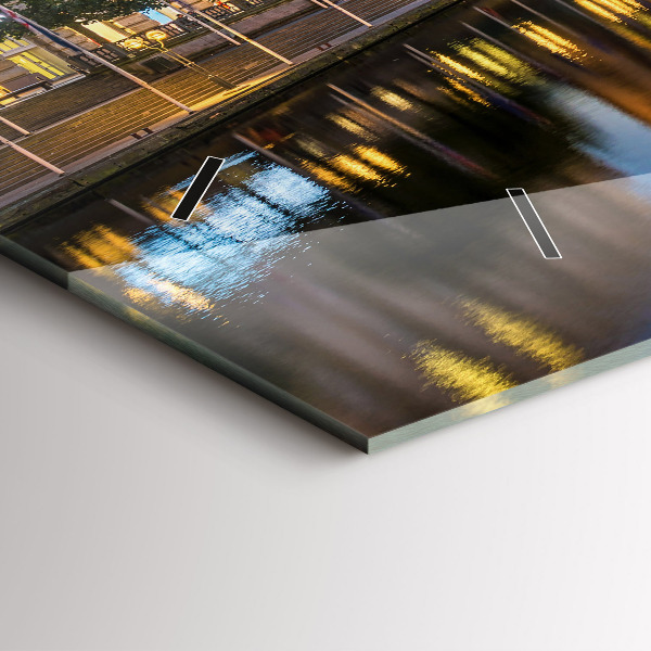 Zegar szklany poziomy Ratusz w Hamburgu