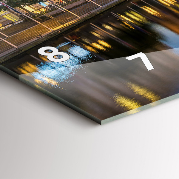 Zegar szklany poziomy Ratusz w Hamburgu