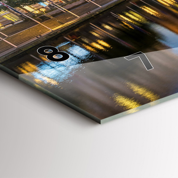 Zegar szklany poziomy Ratusz w Hamburgu