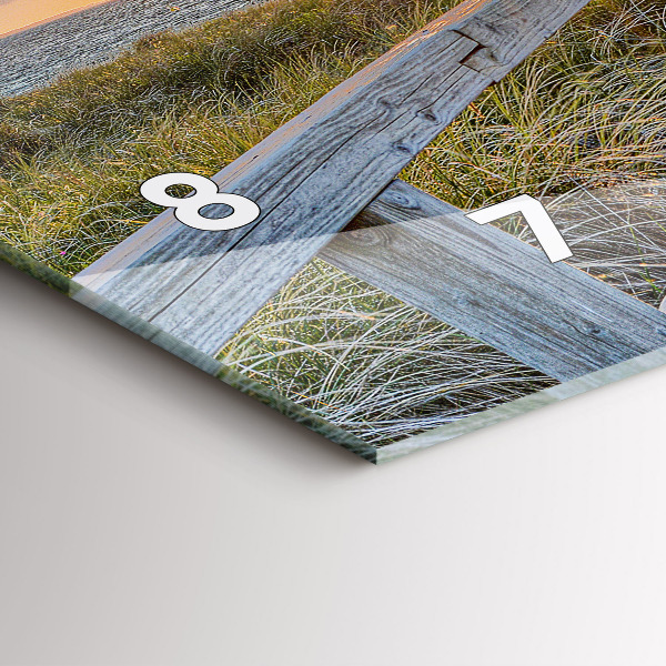 Zegar ścienny poziomy Wakacje na plaży