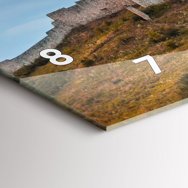 Zegar ścienny poziomy Zamek Spiski na Słowacji